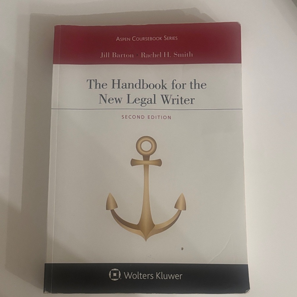 The Handbook for the New Legal Writer